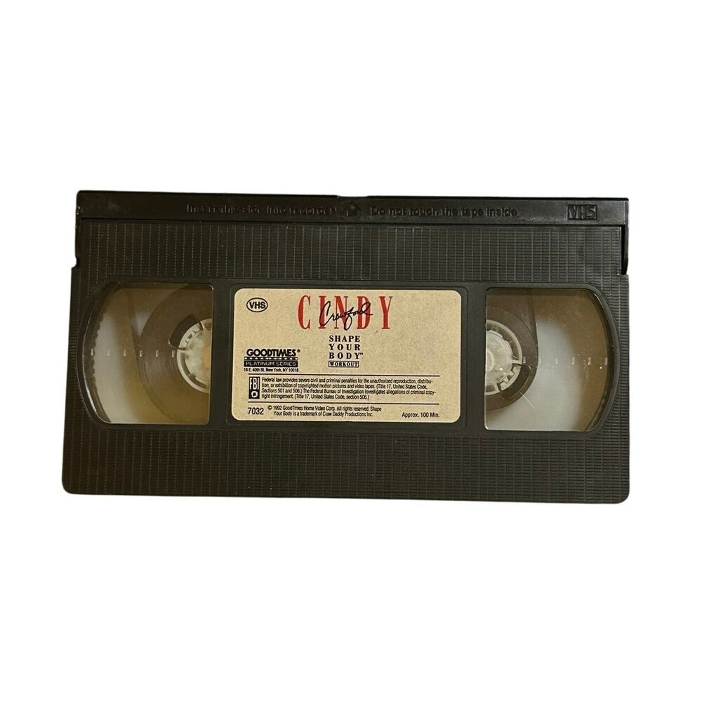 Cindy Crawford Shape Your Body Workout VHS Tape